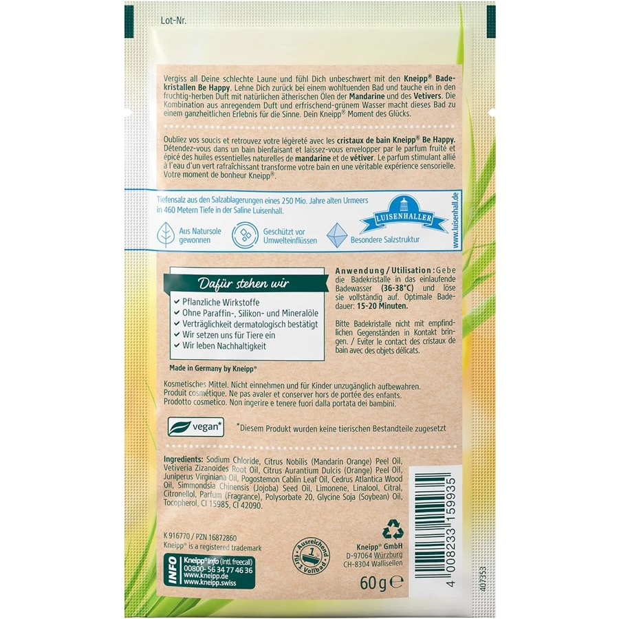 Bath Crystals Cristaux De Bain Be Happy De Kneipp 2 Bath Crystals Cristaux De Bain Be Happy De Kneipp – Image 2