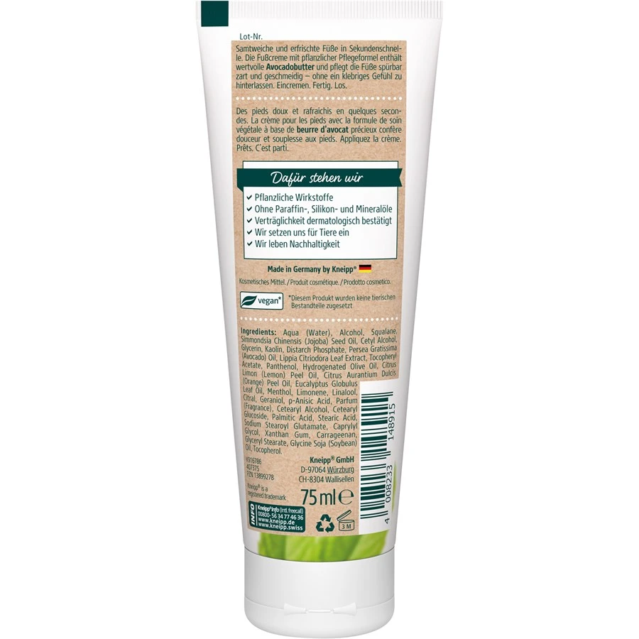 Soin Des Pieds Crème Pour Les Pieds Express De Kneipp 2 Soin Des Pieds Crème Pour Les Pieds Express De Kneipp – Image 2