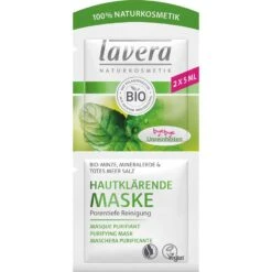 Masques Masque Clarifiant Pour La Peau Menthe Bio, Argile Minérale & Sel De La Mer Morte De Lavera
