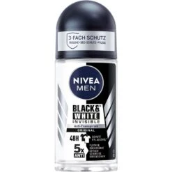 Déodorant Black & White Deodorant Roll-On Nivea Men De Nivea