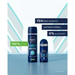 Déodorant Dry Active Anti-Transpirant Roll-On Nivea Men De Nivea -NIVEA Soldes Boutique Nivea Deodorant Nivea Men Dry Active Anti Transpirant Roll On 111904x2 2
