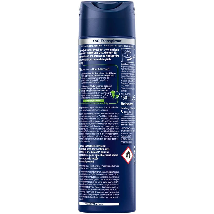 Déodorant Dry Active Deodorant Spray Nivea Men De Nivea 2 Déodorant Dry Active Deodorant Spray Nivea Men De Nivea – Image 2