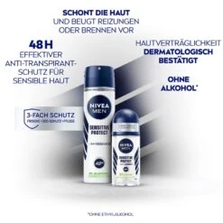 Déodorant Spray Anti-transpirant Sensitive Protect Nivea Men De Nivea 6 Déodorant Spray Anti-transpirant Sensitive Protect Nivea Men De Nivea -NIVEA Soldes Boutique Nivea Deodorant Nivea Men Sensitive Protect Anti Transpirant Spray 70981x2 11