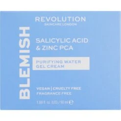 Moisturiser Salicylic Acid Purifying Water Gel Cream De Revolution Skincare -NIVEA Soldes Boutique Revolution Skincare Moisturiser Salicylic Acid Purifying Water Gel Cream 103340x2 2