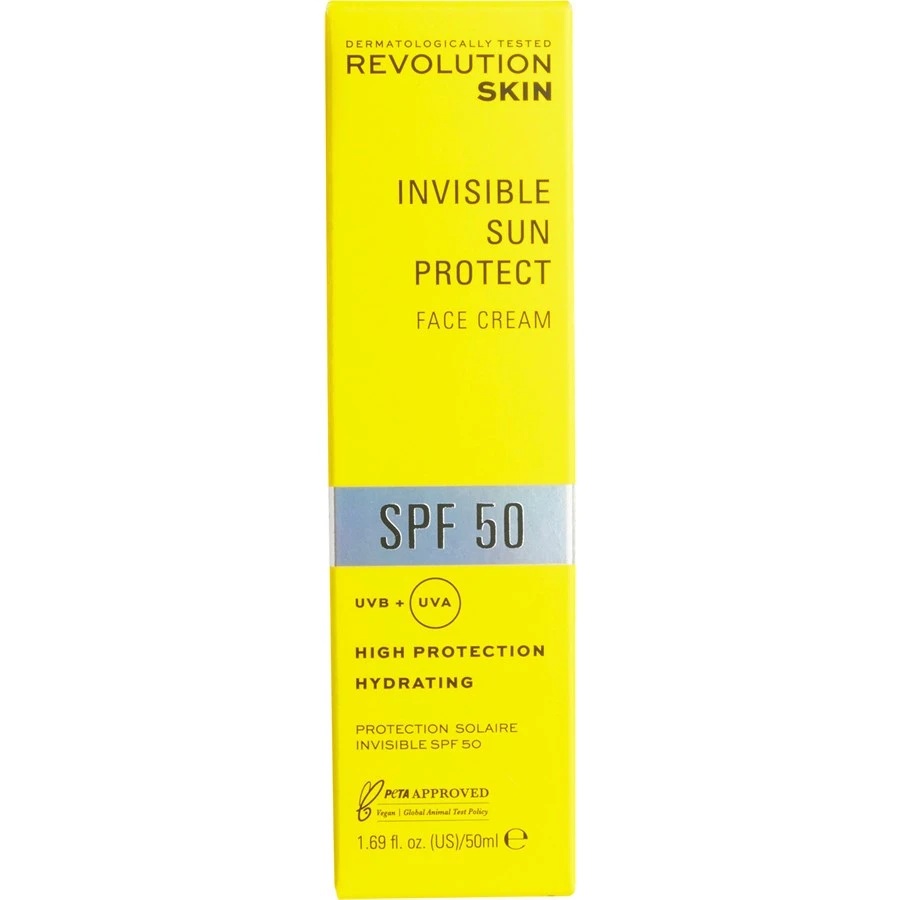 Soins Solaires Invisible Sun Protect Face Cream SPF 50 De Revolution Skincare 2 Soins Solaires Invisible Sun Protect Face Cream SPF 50 De Revolution Skincare – Image 2