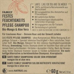 Shampooing Shampooing Nourrissant Et Hydratant Solide Mangue Et Aloe Vera Bio De Sante Naturkosmetik -NIVEA Soldes Boutique Sante Naturkosmetik Shampoo Festes Feuchtigkeits Pflege Shampoo Bio Mango Aloe Vera 94370x2 2